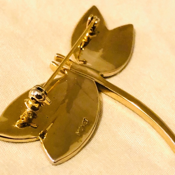 Vintage Monet Dragonfly Brooch - Picture 4 of 8